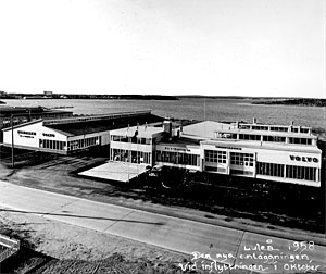 Luleå 1958. Den nya anläggningen vid inflyttningen i oktober.